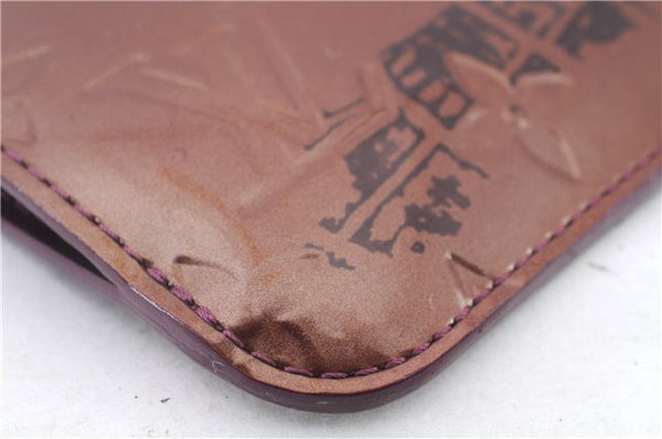 Auth LOUIS VUITTON Vernis Pochette Cles NM Coin Case Purse M93560 Purple 8550C