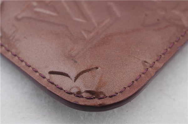 Auth LOUIS VUITTON Vernis Pochette Cles NM Coin Case Purse M93560 Purple 8550C