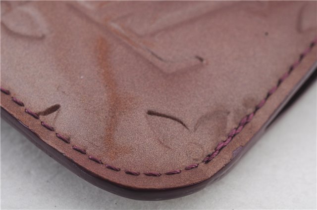 Auth LOUIS VUITTON Vernis Pochette Cles NM Coin Case Purse M93560 Purple 8550C