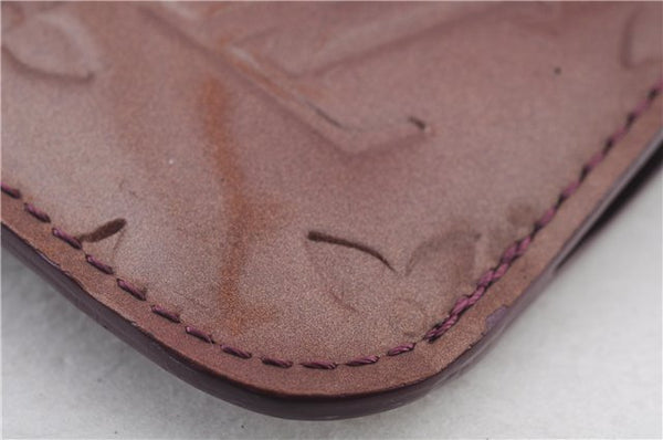 Auth LOUIS VUITTON Vernis Pochette Cles NM Coin Case Purse M93560 Purple 8550C