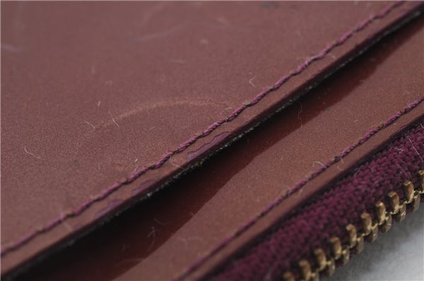 Auth LOUIS VUITTON Vernis Pochette Cles NM Coin Case Purse M93560 Purple 8550C