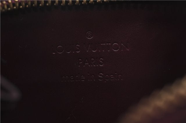 Auth LOUIS VUITTON Vernis Pochette Cles NM Coin Case Purse M93560 Purple 8550C