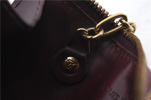 Auth LOUIS VUITTON Vernis Pochette Cles NM Coin Case Purse M93560 Purple 8550C