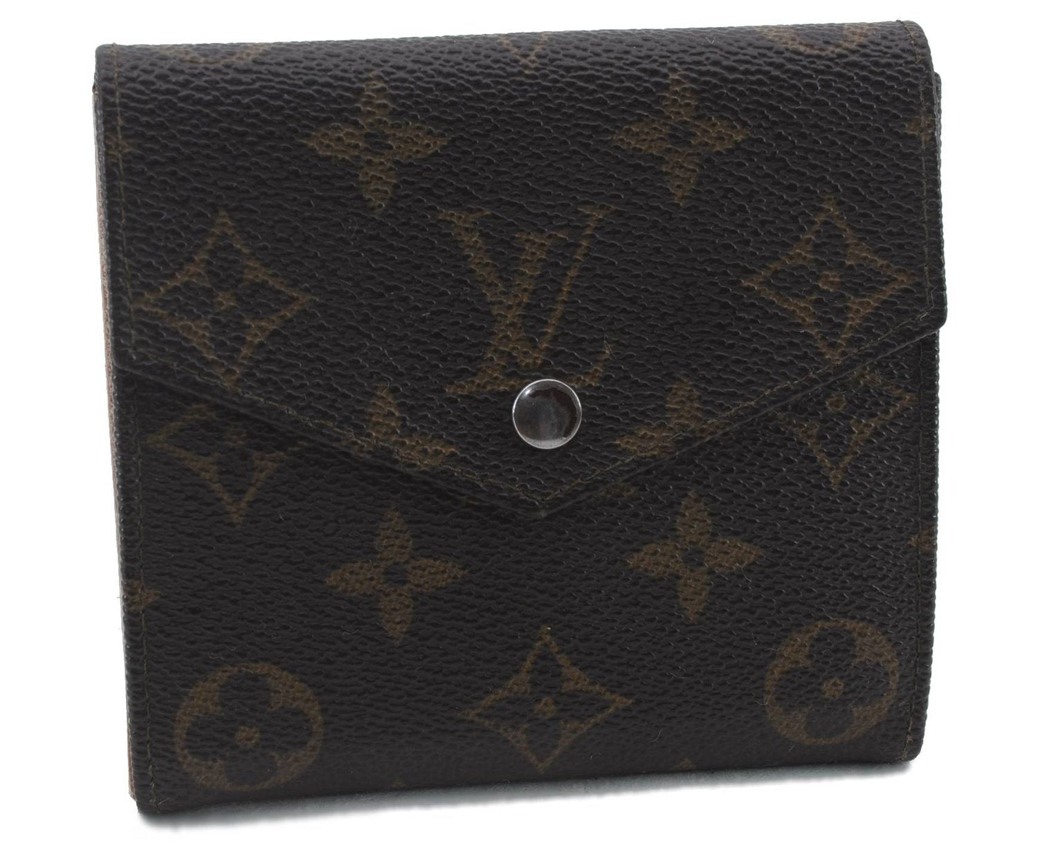 Auth LOUIS VUITTON Monogram Porte Monnaie Billets Bifold Wallet M61660 LV 8552C