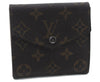 Auth LOUIS VUITTON Monogram Porte Monnaie Billets Bifold Wallet M61660 LV 8552C