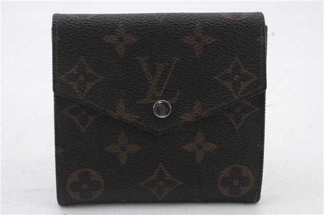 Auth LOUIS VUITTON Monogram Porte Monnaie Billets Bifold Wallet M61660 LV 8552C