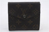 Auth LOUIS VUITTON Monogram Porte Monnaie Billets Bifold Wallet M61660 LV 8552C