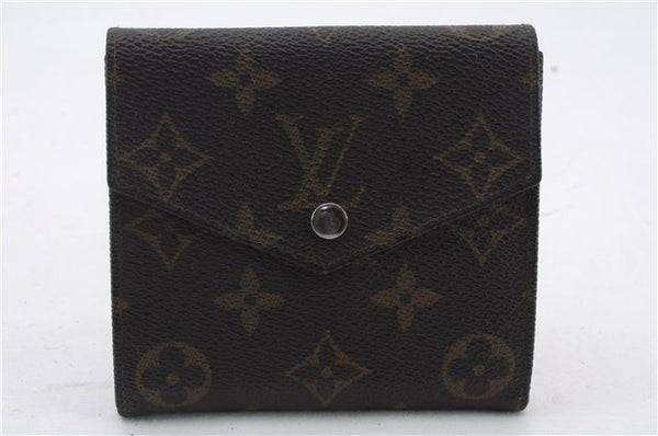 Auth LOUIS VUITTON Monogram Porte Monnaie Billets Bifold Wallet M61660 LV 8552C