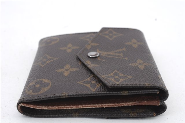 Auth LOUIS VUITTON Monogram Porte Monnaie Billets Bifold Wallet M61660 LV 8552C