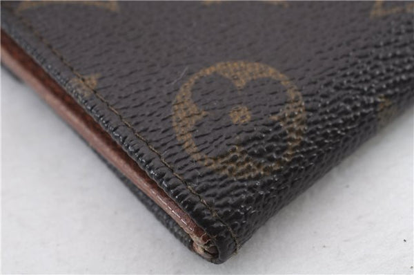 Auth LOUIS VUITTON Monogram Porte Monnaie Billets Bifold Wallet M61660 LV 8552C