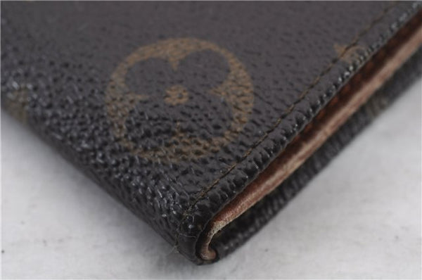 Auth LOUIS VUITTON Monogram Porte Monnaie Billets Bifold Wallet M61660 LV 8552C