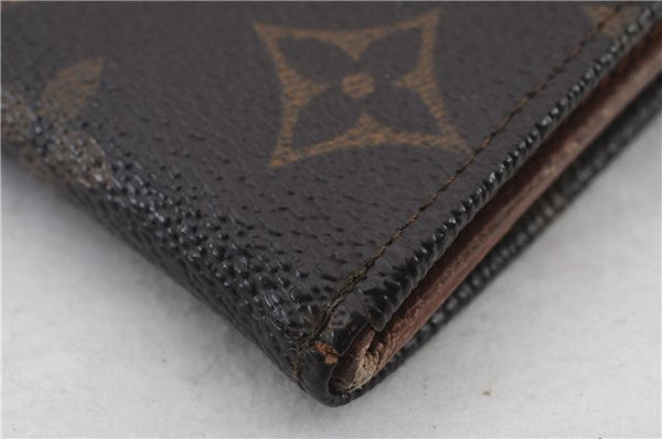 Auth LOUIS VUITTON Monogram Porte Monnaie Billets Bifold Wallet M61660 LV 8552C