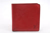 Authentic LOUIS VUITTON Epi Portefeuille Marco Bifold Wallet Red M63547 LV 8553C