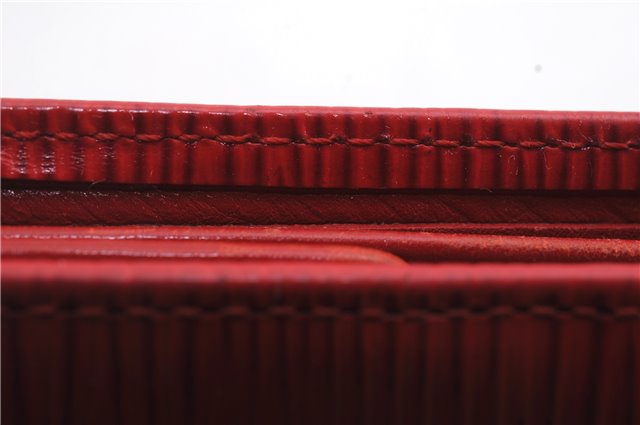 Authentic LOUIS VUITTON Epi Portefeuille Marco Bifold Wallet Red M63547 LV 8553C