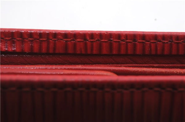 Authentic LOUIS VUITTON Epi Portefeuille Marco Bifold Wallet Red M63547 LV 8553C