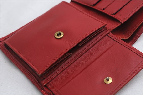 Authentic LOUIS VUITTON Epi Portefeuille Marco Bifold Wallet Red M63547 LV 8553C