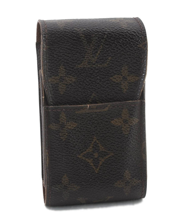 Authentic LOUIS VUITTON Monogram Etui Cigarette Case M63024 LV 8554C