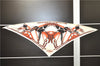 Authentic HERMES Carre POINTU Scarf "Caleche elastique" Silk Ivory 8554D