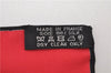 Authentic HERMES Carre 90 Scarf "HARNAIS DE COUR" Silk Black Red Box 8557D