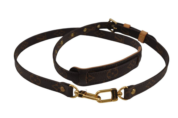 Authentic Louis Vuitton Monogram Brown Shoulder Strap 39.4-46.5" LV 8560D