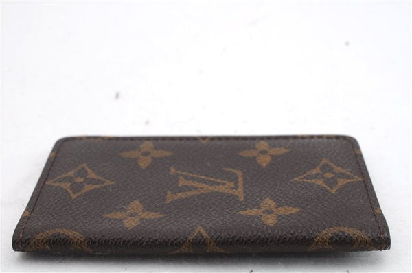 Auth LOUIS VUITTON Monogram Pochette Cartes Visite Card Case M56362 LV 8563C