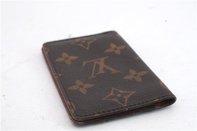 Auth LOUIS VUITTON Monogram Pochette Cartes Visite Card Case M56362 LV 8563C