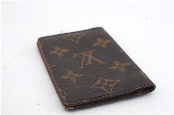 Auth LOUIS VUITTON Monogram Pochette Cartes Visite Card Case M56362 LV 8563C
