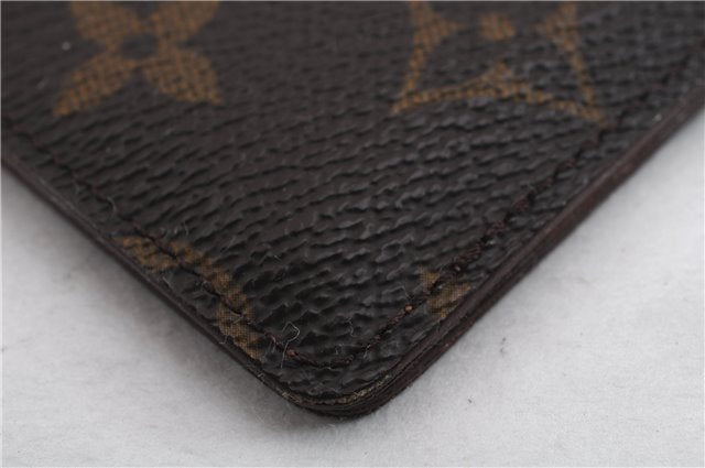 Auth LOUIS VUITTON Monogram Pochette Cartes Visite Card Case M56362 LV 8563C