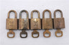 Authentic Louis Vuitton Padlock & Keys 10Set LV 8563D