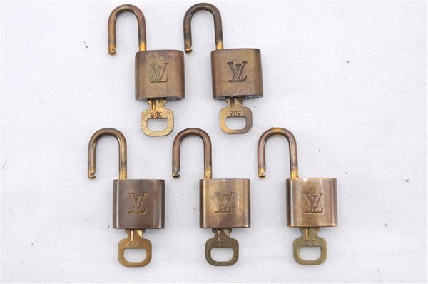 Authentic Louis Vuitton Padlock & Keys 10Set LV 8563D