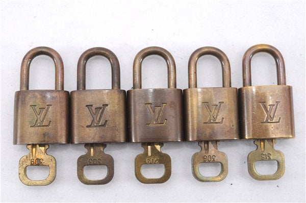 Authentic Louis Vuitton Padlock & Keys 10Set LV 8563D