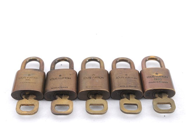 Authentic Louis Vuitton Padlock & Keys 10Set LV 8563D