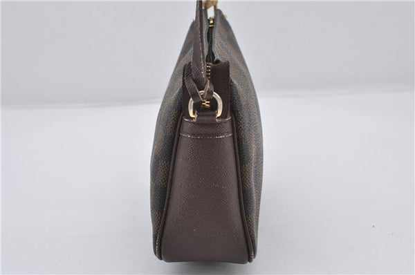 Authentic Louis Vuitton Damier Trousse Makeup Hand Bag Pouch N51982 LV 8563E