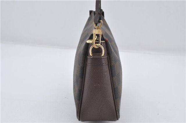 Authentic Louis Vuitton Damier Trousse Makeup Hand Bag Pouch N51982 LV 8563E