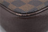 Authentic Louis Vuitton Damier Trousse Makeup Hand Bag Pouch N51982 LV 8563E