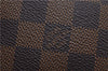 Authentic Louis Vuitton Damier Trousse Makeup Hand Bag Pouch N51982 LV 8563E