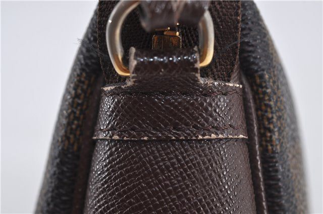 Authentic Louis Vuitton Damier Trousse Makeup Hand Bag Pouch N51982 LV 8563E