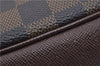 Authentic Louis Vuitton Damier Trousse Makeup Hand Bag Pouch N51982 LV 8563E