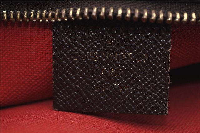 Authentic Louis Vuitton Damier Trousse Makeup Hand Bag Pouch N51982 LV 8563E