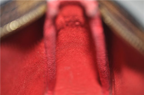 Authentic Louis Vuitton Damier Trousse Makeup Hand Bag Pouch N51982 LV 8563E