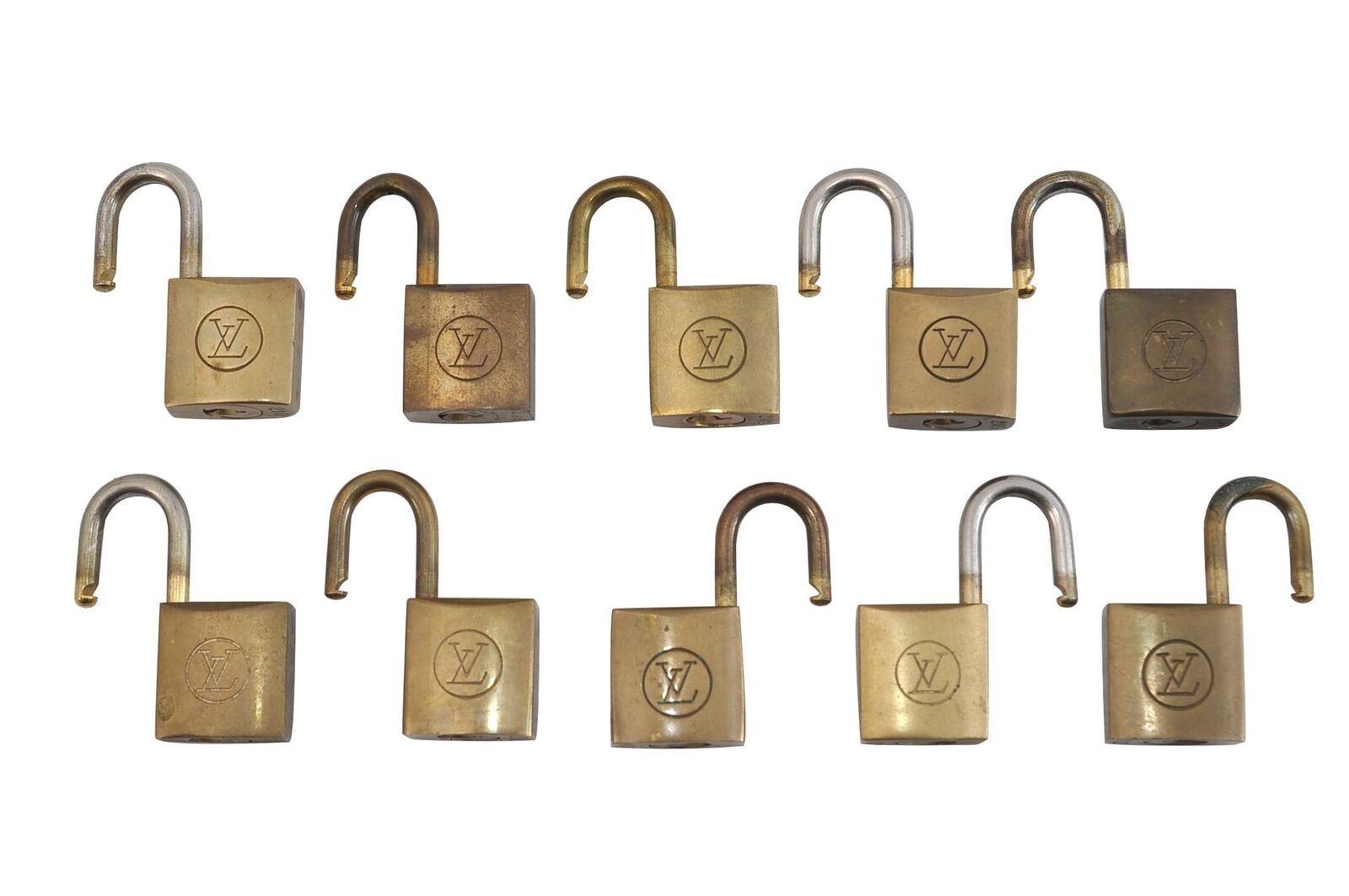 Authentic LOUIS VUITTON Padlock 10Set Old Model LV 8567B