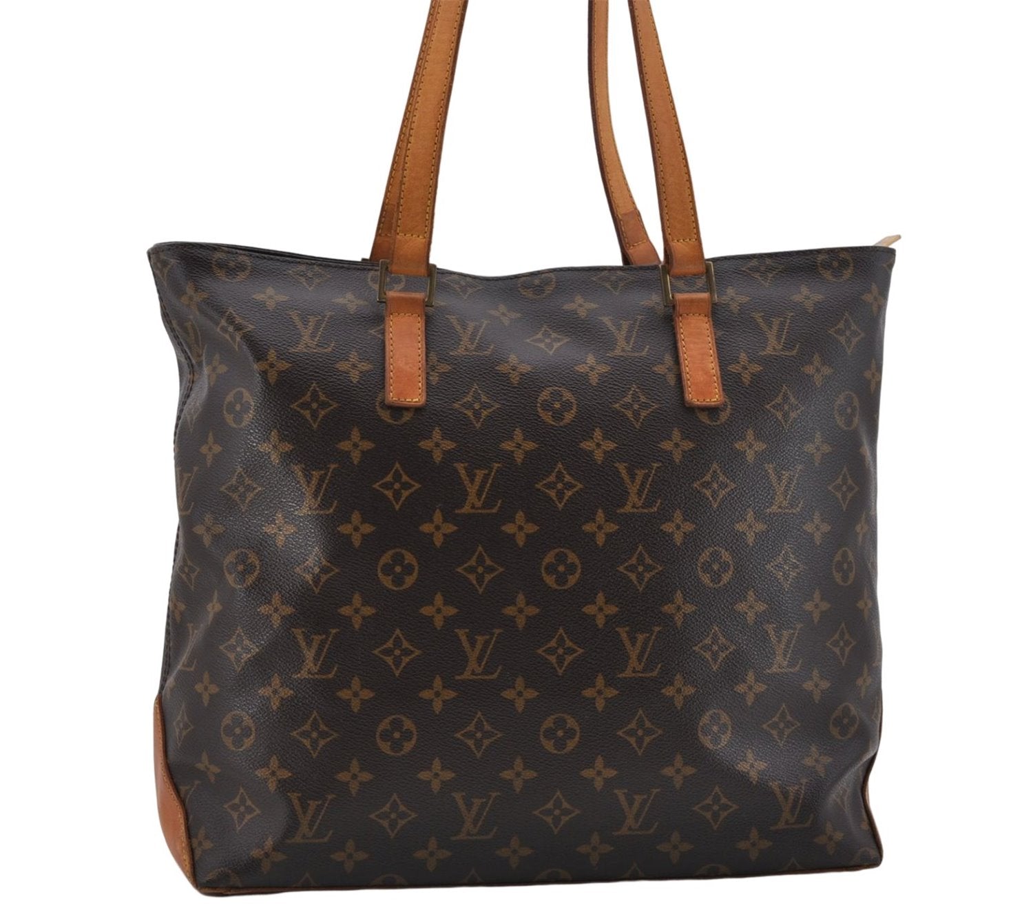 Authentic Louis Vuitton Monogram Cabas Mezzo Tote Bag M51151 LV 8570D