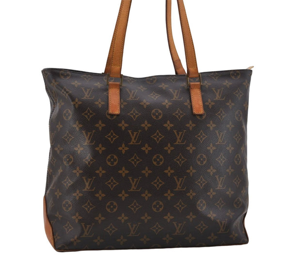 Authentic Louis Vuitton Monogram Cabas Mezzo Tote Bag M51151 LV 8570D
