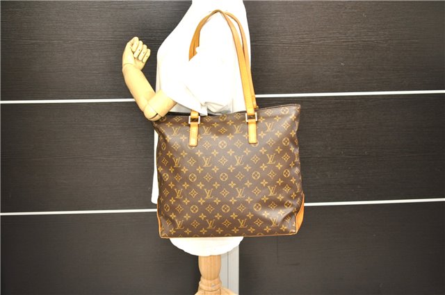Authentic Louis Vuitton Monogram Cabas Mezzo Tote Bag M51151 LV 8570D