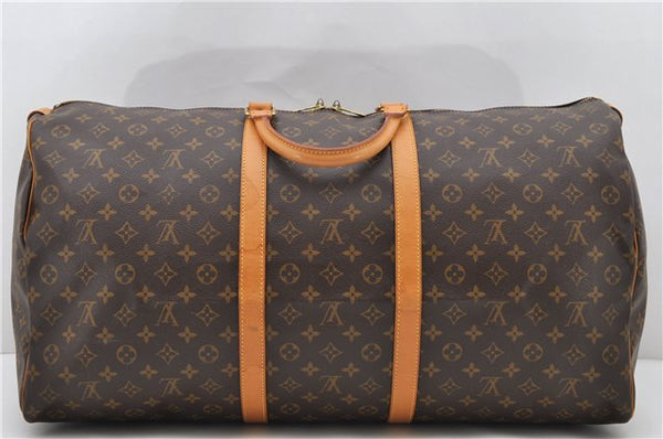 Authentic LOUIS VUITTON Monogram Keepall 60 Boston Bag M41422 LV 8572C