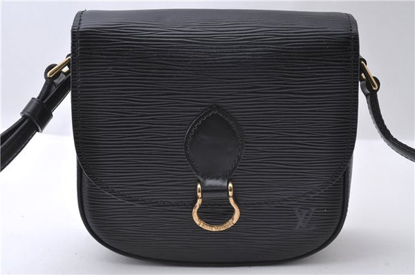 Authentic LOUIS VUITTON Epi Saint Cloud PM Shoulder Bag Black M52212 LV 8575C