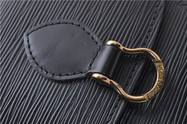Authentic LOUIS VUITTON Epi Saint Cloud PM Shoulder Bag Black M52212 LV 8575C