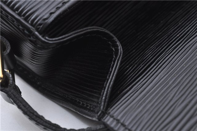 Authentic LOUIS VUITTON Epi Saint Cloud PM Shoulder Bag Black M52212 LV 8575C