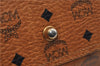 Authentic MCM Visetos Leather Vintage 2Way Travel Boston Bag Brown 8579D