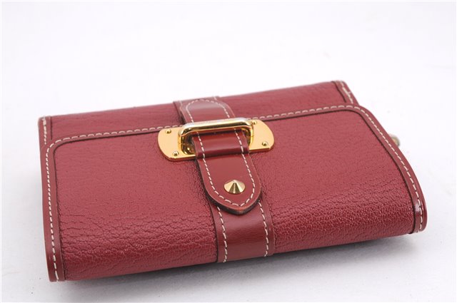 Authentic Louis Vuitton Suhali Portofeuil Le Somptueux Wallet M95855 Red 8580E